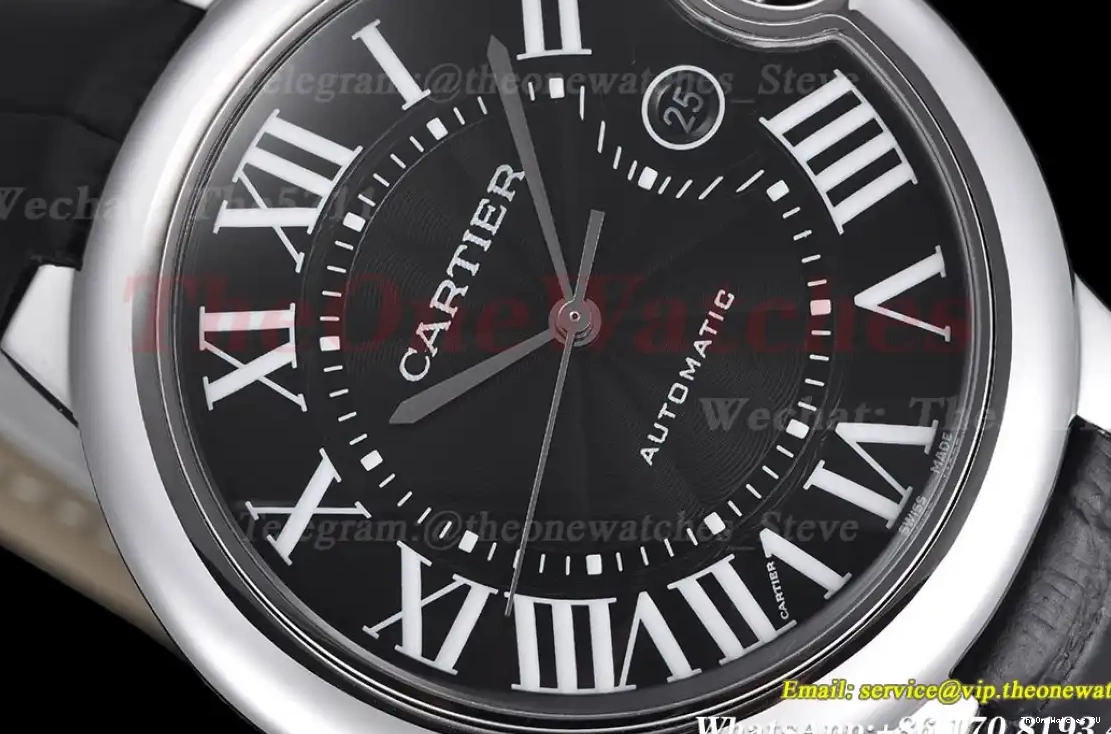 42mm De SS Dial Bleu Ballon Black GDF MY8215 LE Cartier 0404